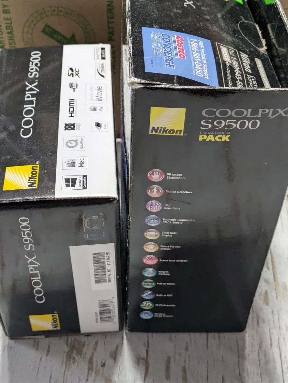 Nikon COOLPIX S9500 Compact Digital Camera Black Bundle